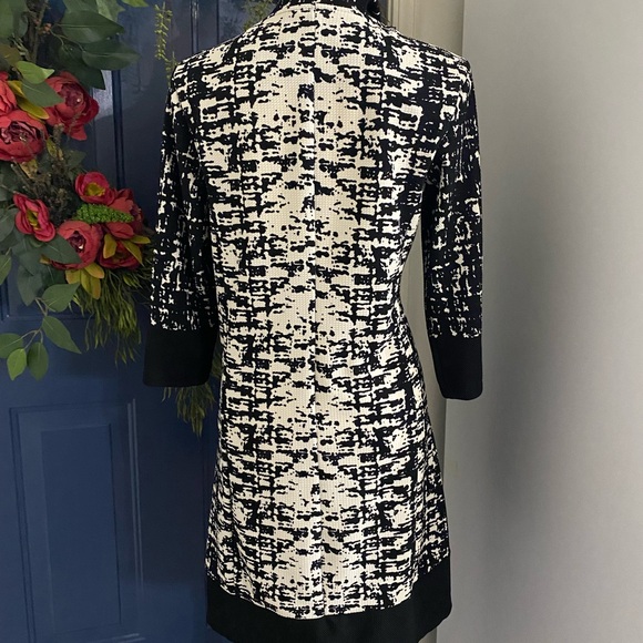 Chris McLaughlin Abstract Dress Tie Neck Size 16 - Picture 2 of 7